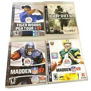 PlayStation 3 Games Lot of 4 Football Golf Call of Duty games + bonus game GA139